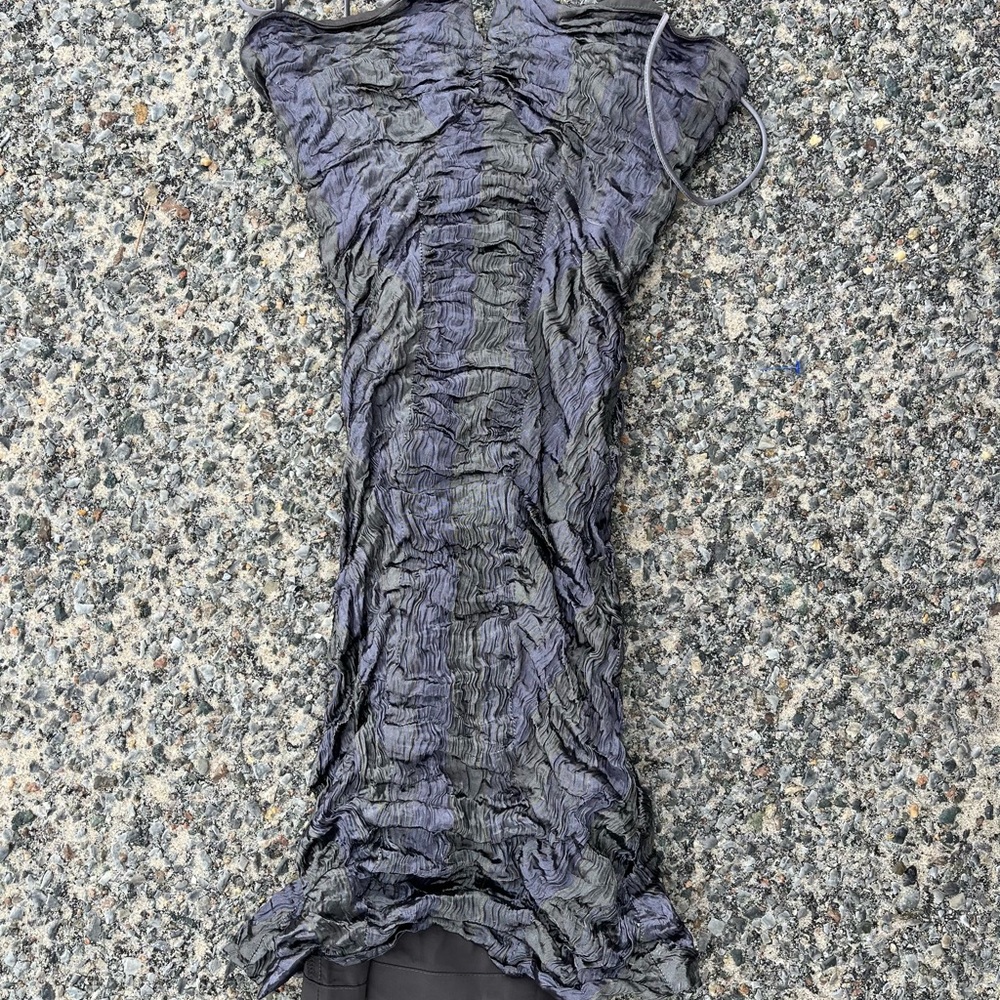 NICOLE MILLER COLLECTION DARK COLORS TUBE DRESS, stretchy, zipper back sz 4